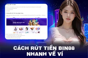 Cách rút tiền Bin88 nhanh về ví