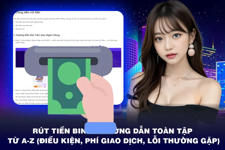 Hướng Dẫn Toàn Tập từ A-Z Về Rút Tiền Bin88